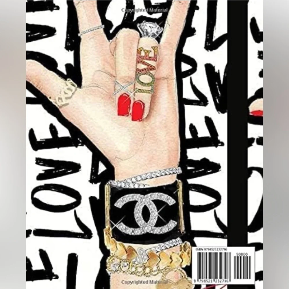 100 Page High Fashion Composition Notebook